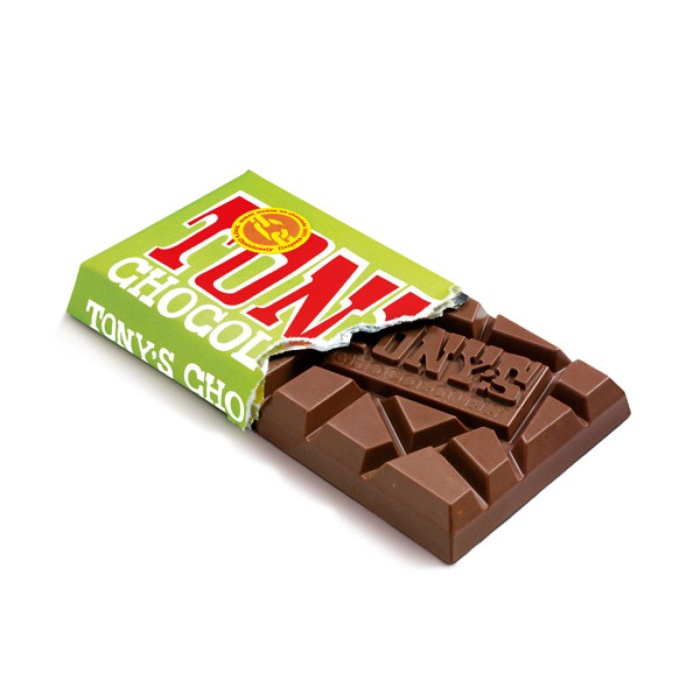 

Tony'S Chocolonely Creamy Milk Chocolate Hazelnut Crunch Bar 180 Gram