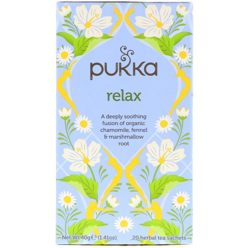 

Pukka Relax Organic A Deeply Soothing Fusion Of Chamomile Tea 20 X2 Gr