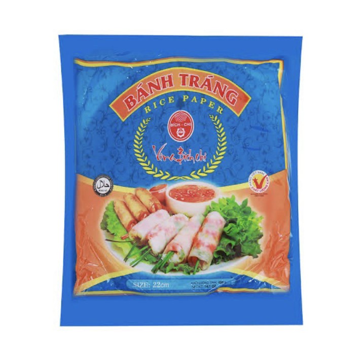 

Banh Trang Rice Paper Bich Chi / Kulit Lumpia Spring Roll 22Cm 400 Gr