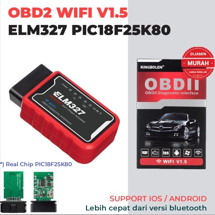 Ori ELM327 V1.5 WIFI OBD2 Scanner Avanza Xenia Rush Terios Sirion Lama