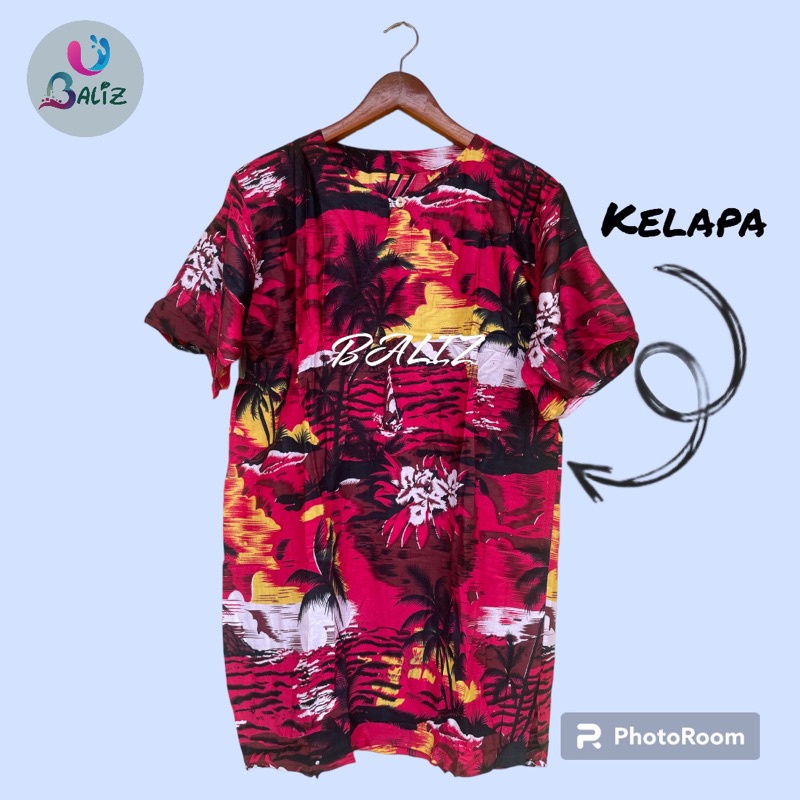 {{ baju pantai motif pantai - baju santai - baju barong - baju bali - baju unisex - baju pantai bali