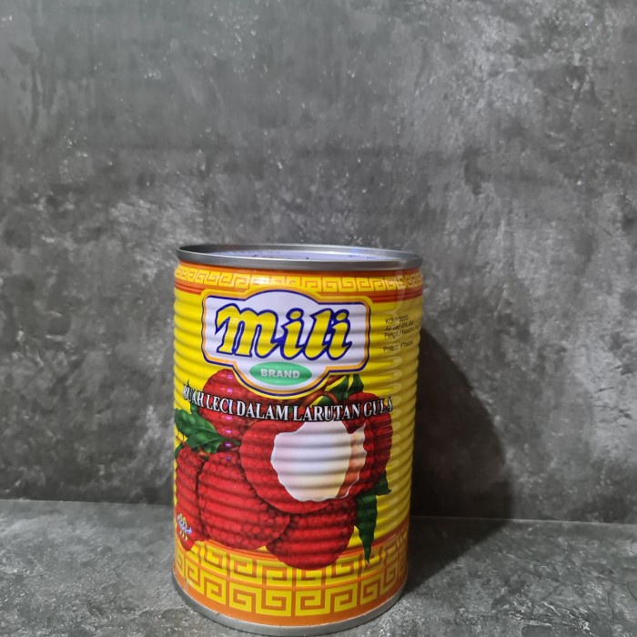 

mili lychee in syrup 565g / leci kaleng mili 565g