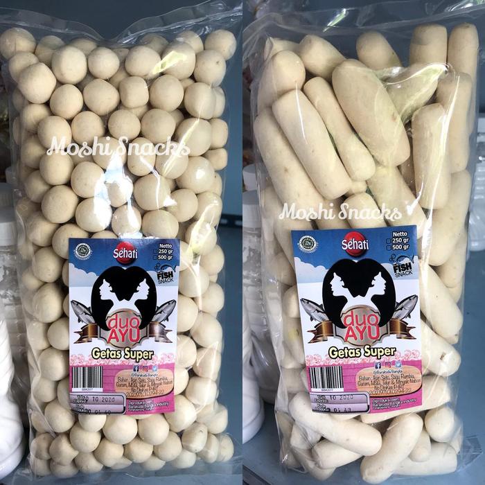 Getas Super Cap Duo Ayu / Getes Ikan Seto Kerupuk Asli Bangka 250gr / Kretek Pilus Krupuk Ikan