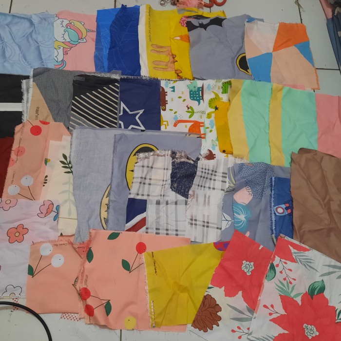 KAIN PERCA SISA POJOKAN SPREI KATUN HARGA 1KG