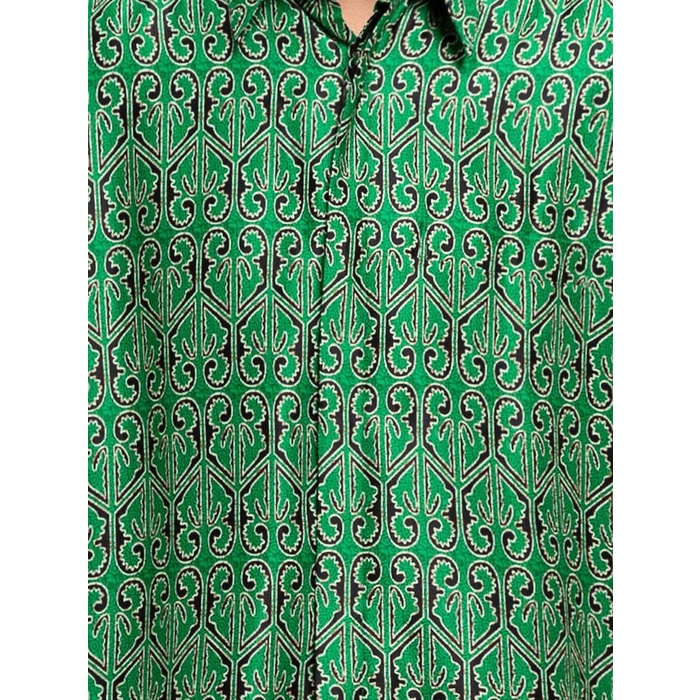 Product Laris Arjuna Weda Hem Batik Pria Motif Asmat - Regular Fit Bahan Semi Sutra Lengan Pendek