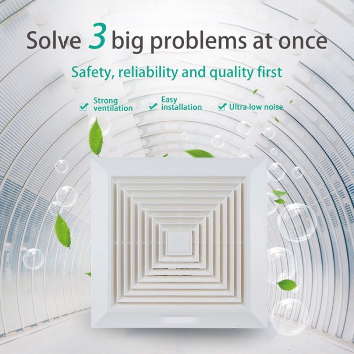 Ducting Exhaust Fan Plafon 12 Inch Kipas Blower Exhaust Plafon