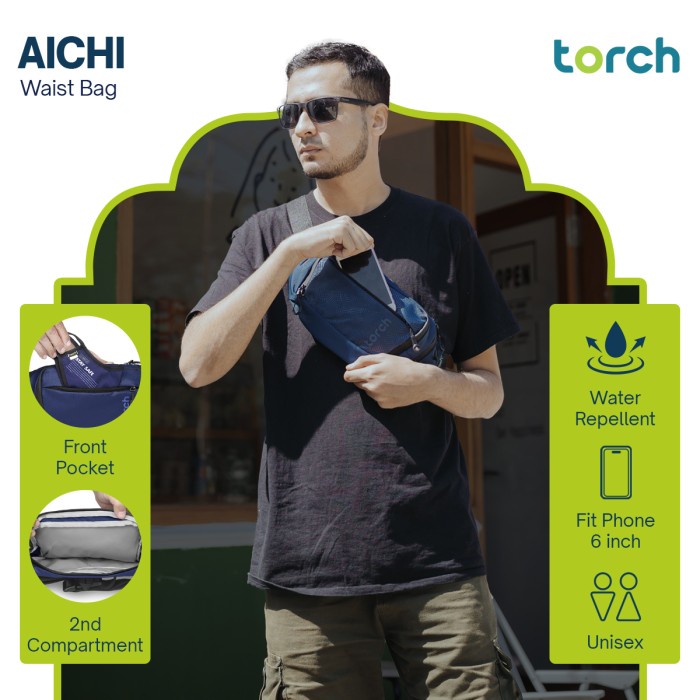 Waist Bag Tas Pinggang Slingbag Daily Nyaman Untuk Travel - TORCH AICHI