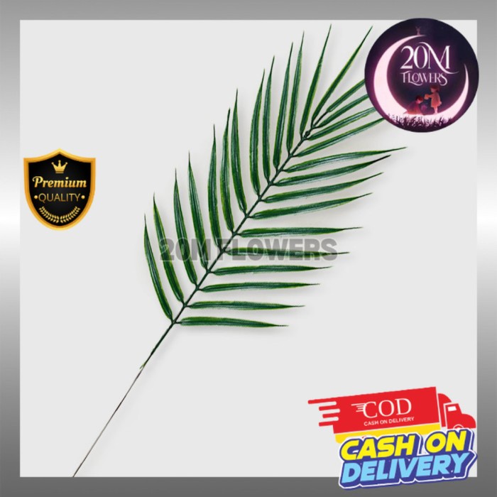 [BestSeller] DAUN PALM DURI PILLOW LEATHER FERN JARI-JARI PLASTIK PAKIS PALEM - HIASAN DEKORASI
