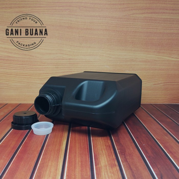 (GoodSeller) JERIGEN 1 LITER TAIWAN/JERIGEN 1 LITER DAMDEK KOTAK HITAM DOP