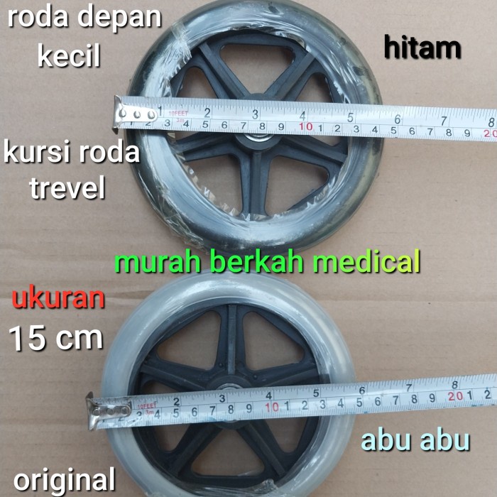 Roda 6 inchi kursi roda diameter 15 cm original murah sekali