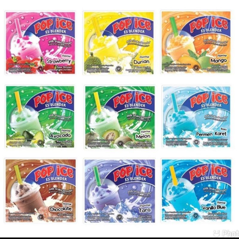 

POP ICE all varian 1 Renceng 10 Sachet
