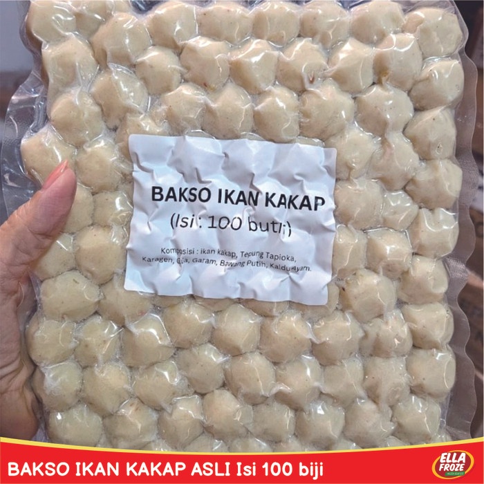 

Sale Terbatas Bakso Ikan Kakap (Asli) Isi 100 Biji Aman