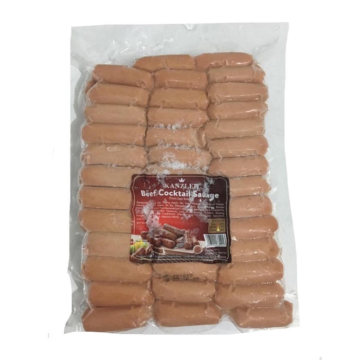 

Kanzler Sosis Beef Cocktail 1Kg Isi 80