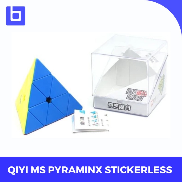 Ready Cube Pyraminx - Qiyi Ms Magnetic Pyraminx - Stickerless Original
