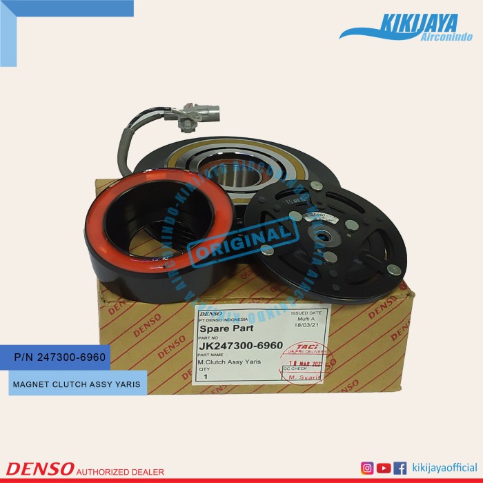 Magnet Clutch Yaris / Vios Original Denso Jk247300-6960