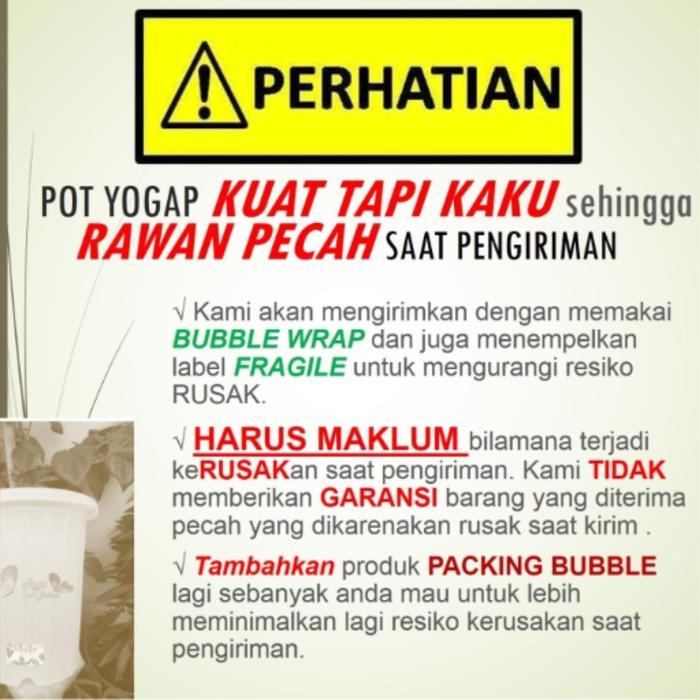 LUSINAN Pot Yogap 13 isi 12 pcs Pot Yogap 13 Putih Transparan Merah Bata Pot Bunga Hias Aglonema Pot