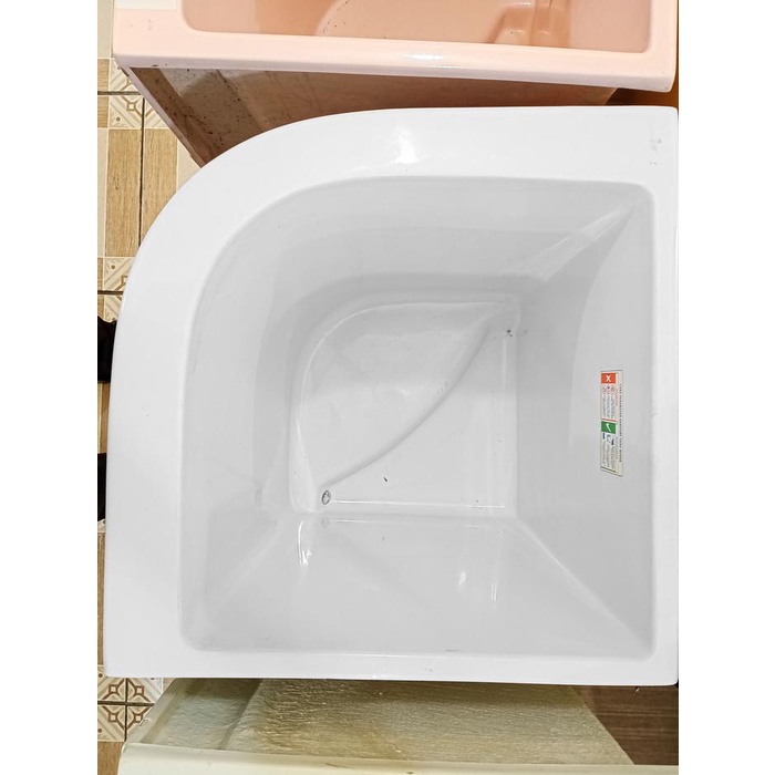 BAK AIR MANDI SUDUT ALCO LUXURY FIBER GLASS 120 LITER 120 LTR WHITE