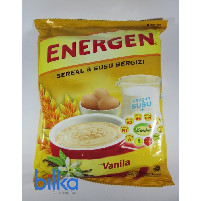

(BestSeller) ENERGEN SEREAL BAG VANILA 20'S x 29g