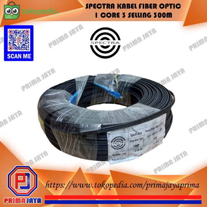 Spectra Kabel Fo Sc Freecone 300 Meter Fiber Optik Precon