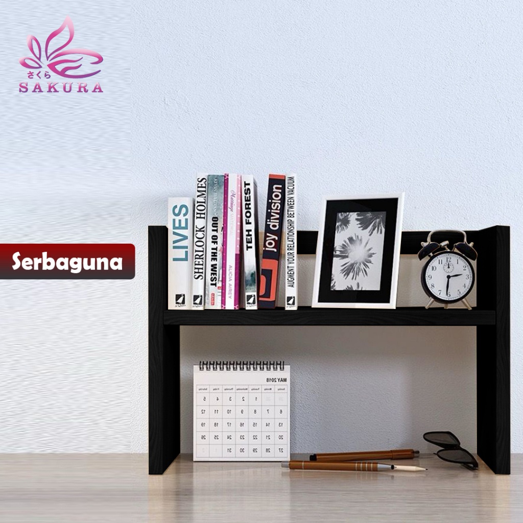 Laris Manis Rak Buku Meja Belajar / Rak Mini Diatas Meja / Rak Serbaguna - SOSOYO Segera Habis