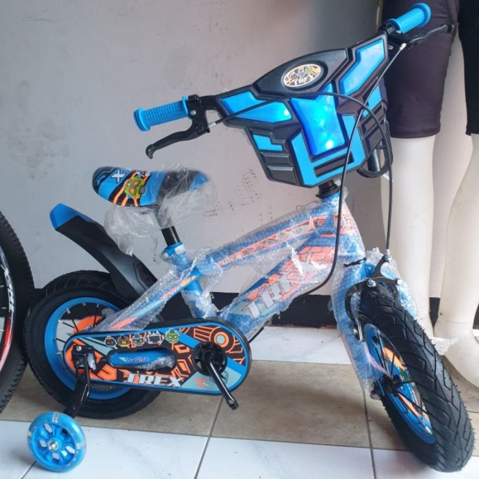 Sepeda Anak BMX 12 Inch Merk Trex Transformer untuk anak cowok lelaki Kode 1236