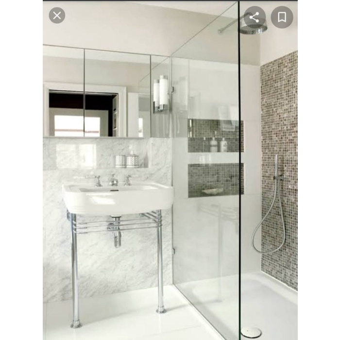 SEKAT KACA KAMAR MANDI PARTISI SHOWER 10 MM MULIA DEKKSON