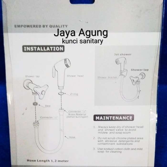 Toilet Shower/Jet Shower/Jet Washer Merk Augusto