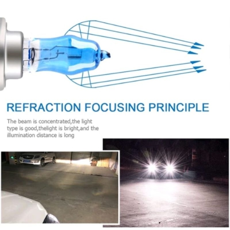 Berkualitas Lampu Led Putih H4 Putih Dan Kuning Untuk Headlight Mobil Lampu Universal Putih 12V 100W