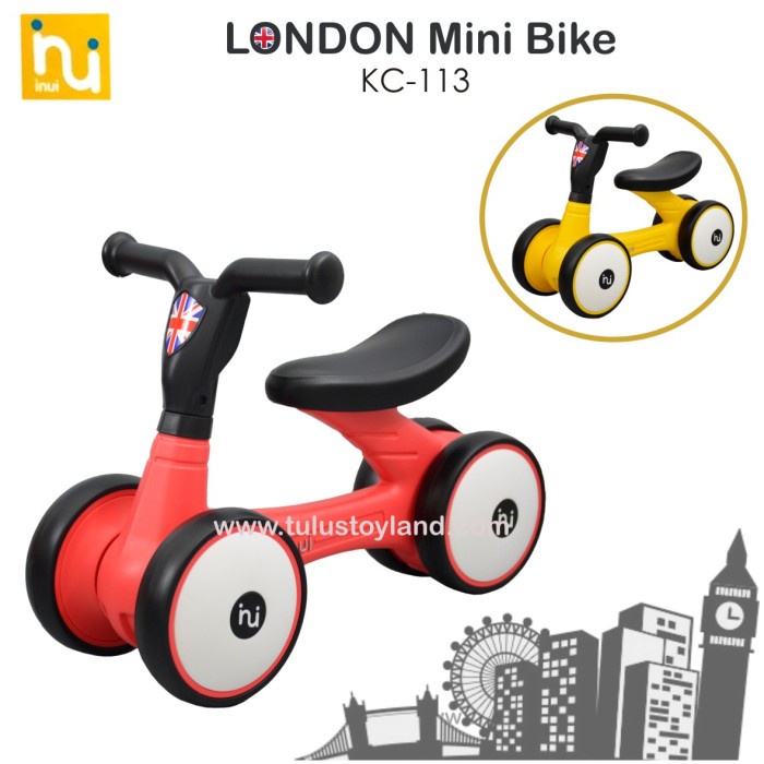 Sepeda Anak Inui LONDON Mini Bike 113 Sepeda Balance Bike Tanpa Pedal