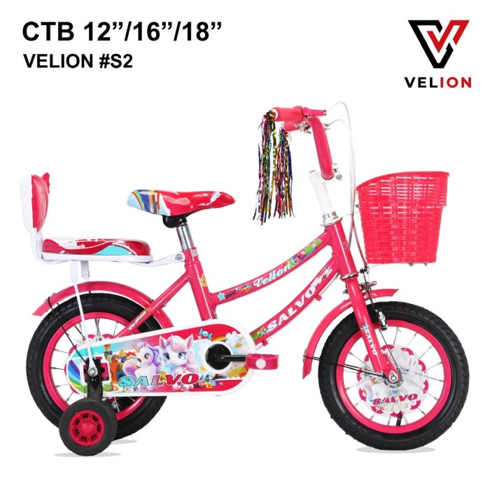 sepeda anak perempuan 12 inchi centrum little ponny anak 3 tahun