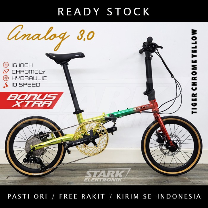 Laris Pacific Analog 3.0 Chromoly Sepeda Lipat Folding Bike