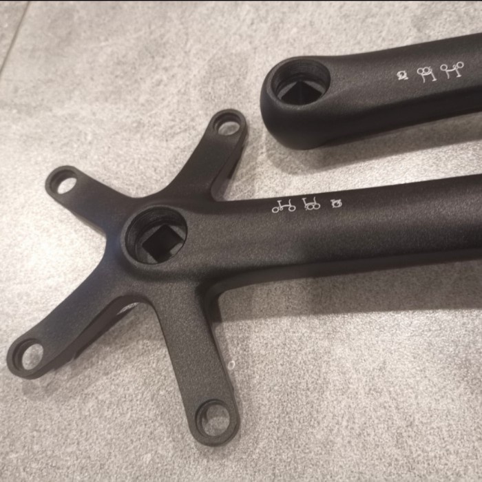 Laris Crank Arm Folding Bike Bcd 130 Kreuz Bromptonn 3 Sixty Silver Black