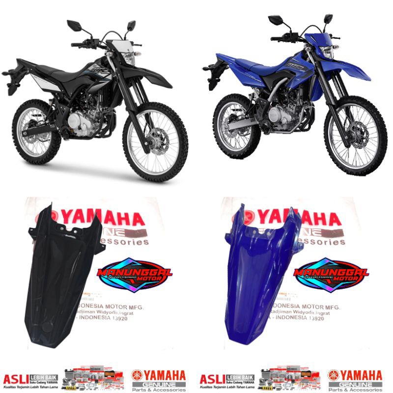 Fender Rear Spakbor Belakang Atas WR155 WR 155 Original Yamaha Hitam Biru