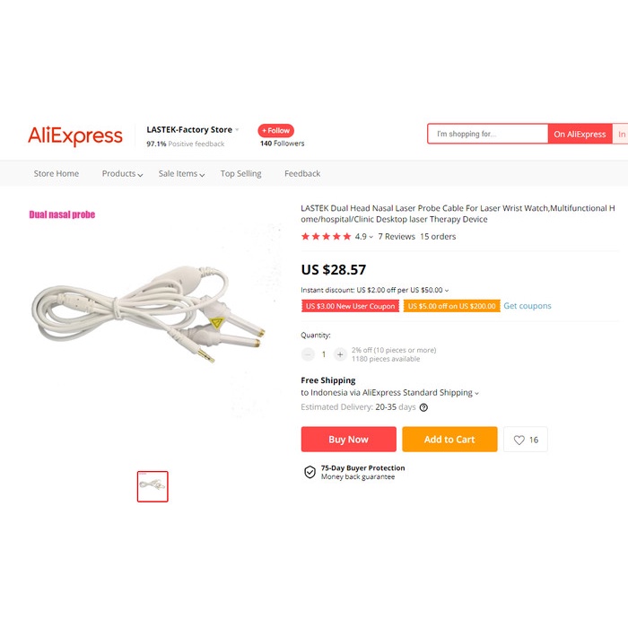 Terapi Rhinitis Aksesoris Hidung untuk Jam Laser