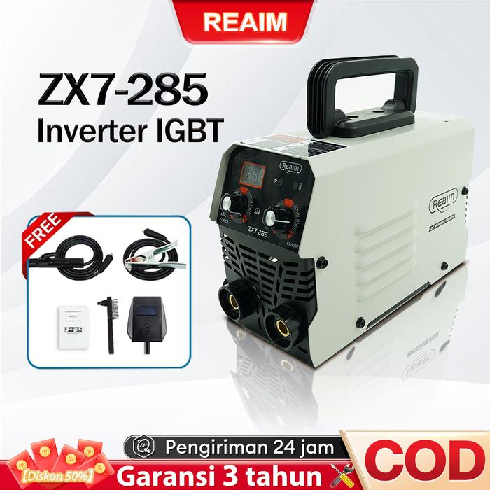 RAEIM MESIN LAS ZX7-285SMAW105A MESIN PENGELASAN 120 IGBT 450W MESIN TRAFO LAS WELDING MACHINE