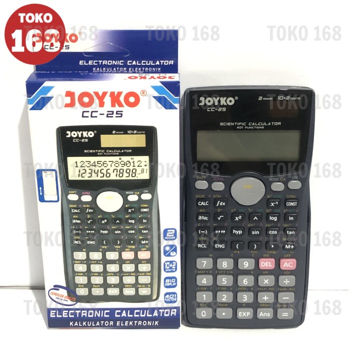 

Jual [READY] Joyko Scientific Calculator/Kalkulator Ilmiah CC-25 401 Function (PCS)