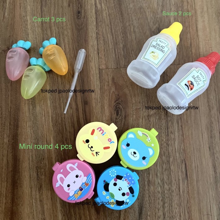 Bento mini sauce cup bottle saos pack satuan kecap sambal bekal anak