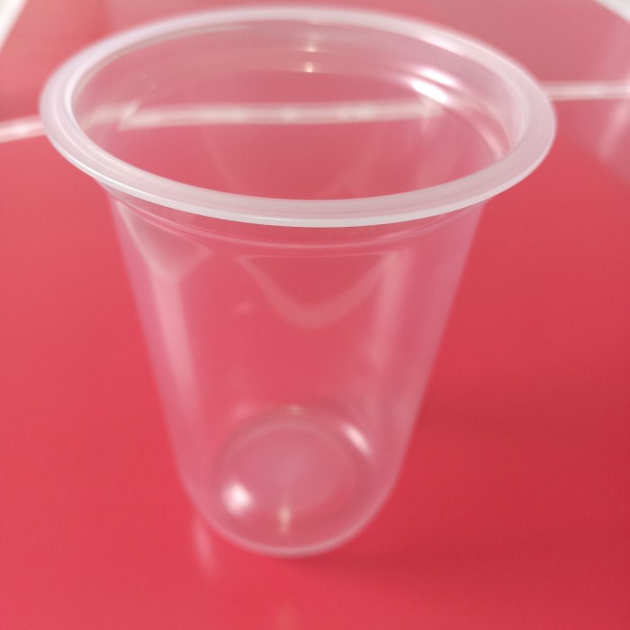 Plastic Cup PP oval 16 oz berat 8 gr