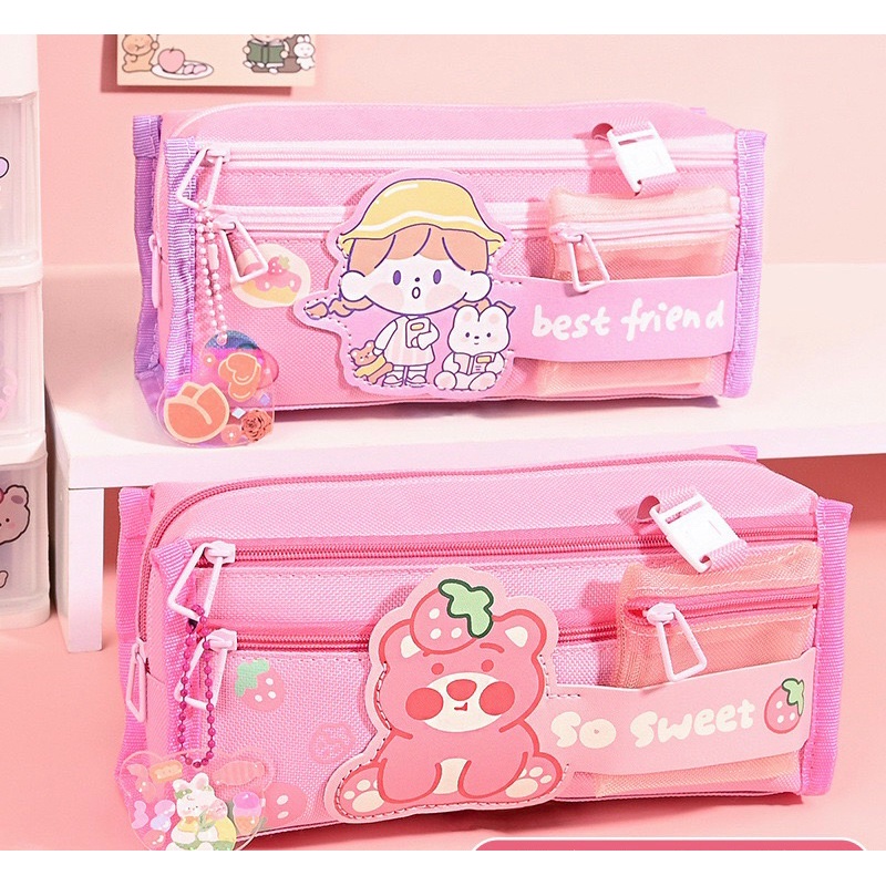 

Tempat Pensil Ala Korean Student Motif Kartun Lucu / Kotak Pensil Karakter Kartun Lucu