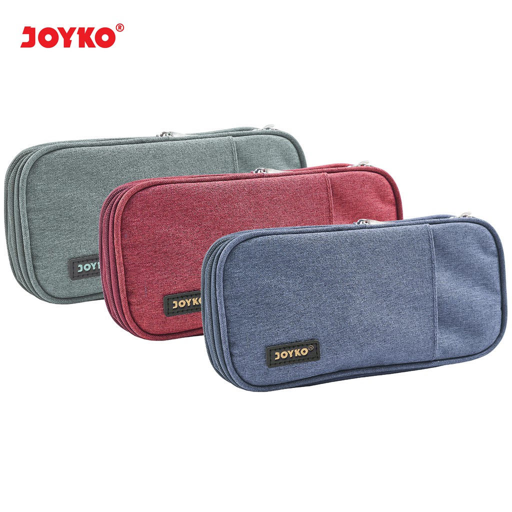 

Tempat Pensil Joyko PC-5004 Ukuran Besar 2 Kompartement Bahan Canvas - Pencil Case Perlengkapan