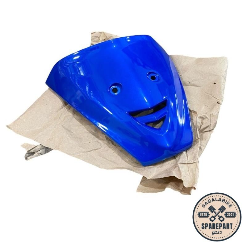 Aksesoris Cover Depan Dasi Panel Tameng Dada Depan Motor Honda Karisma 125 X D Strong Biru Part Moto