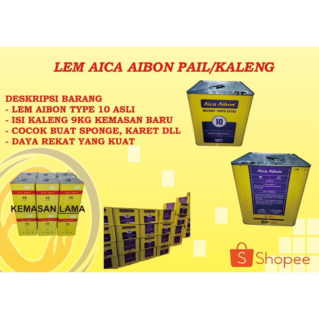 

LEM AICA AIBON TYPE 10 ( 1 BLEK / PAIL / DERIGEN = 9 KG )