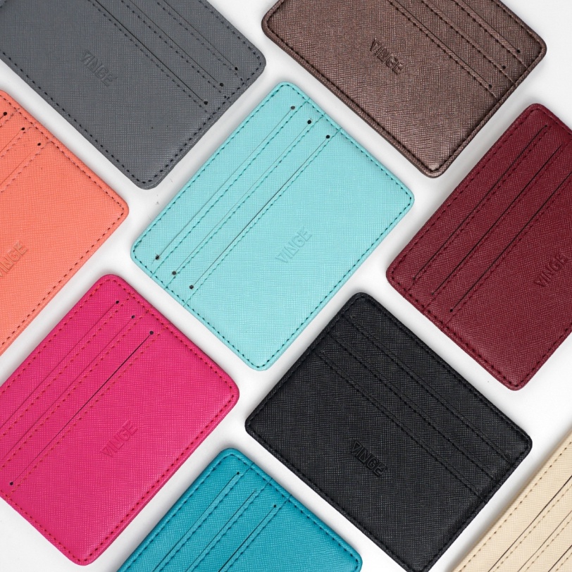 

Card Holder 6 Slot Faux Leather Warna Pilihan