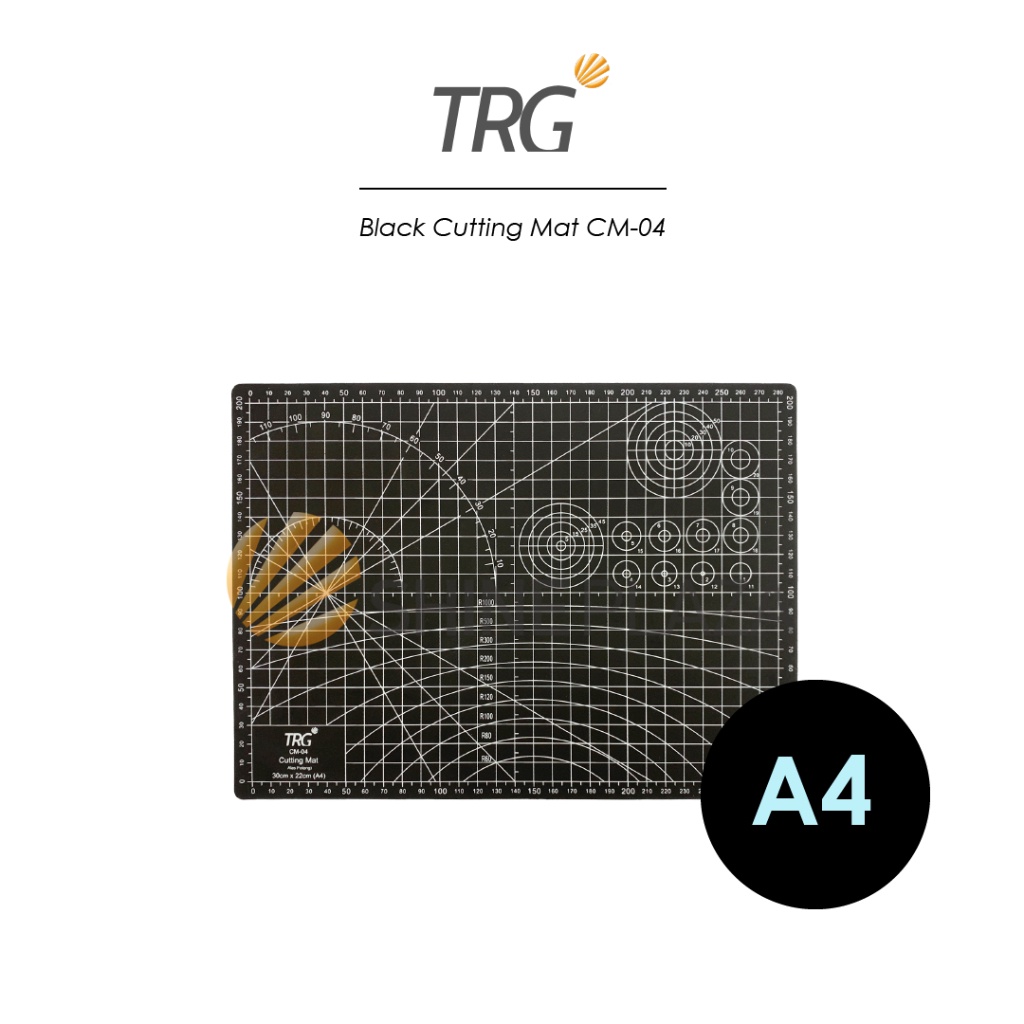 

TRG Black Cutting Mat Alas Potong A4 CM-04 - Cuting Matt Hitam TRG