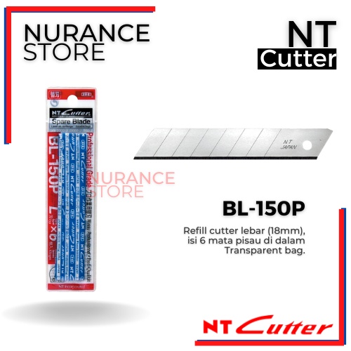 

REFILL BLADE NT CUTTER BL-150P UNTUK CUTTER L-500P L-500