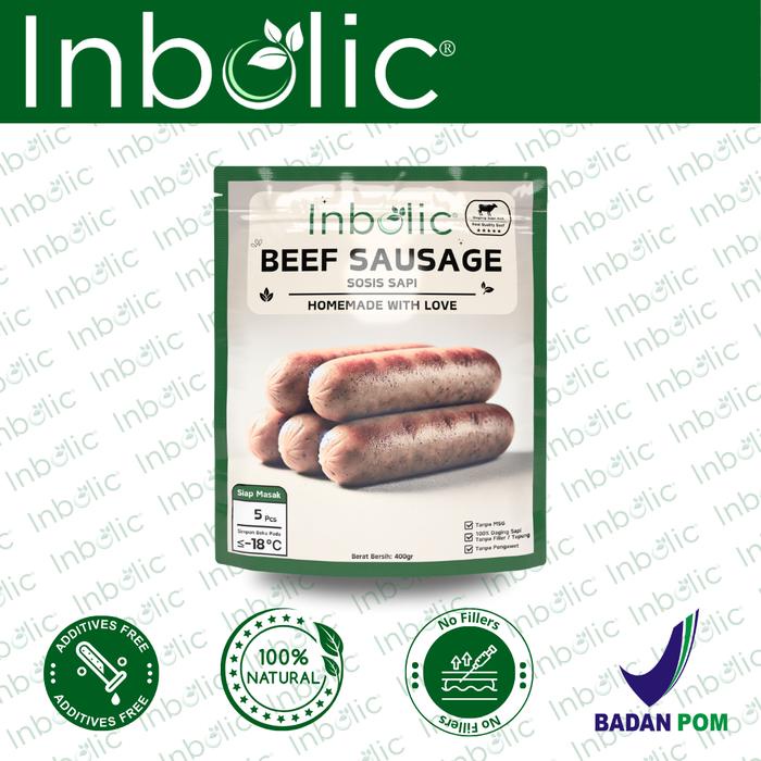 

terbaru !!! inbolic italian beef sausage sosis sapi tanpa tepung - 100% daging sapi murni sosis sapi