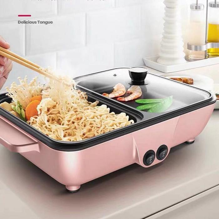 Pemanggang Daging Elektrik Grill / BBQ 2 in 1 Serbaguna