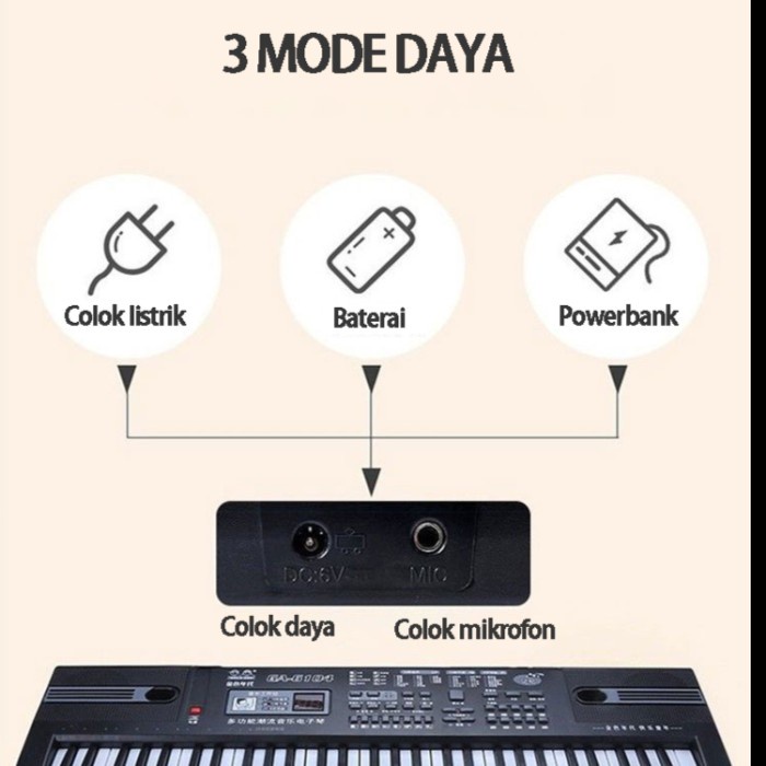 Miigo Keyboard Piano Anak Digital Piano Elektrik 61 Keys Best Quality