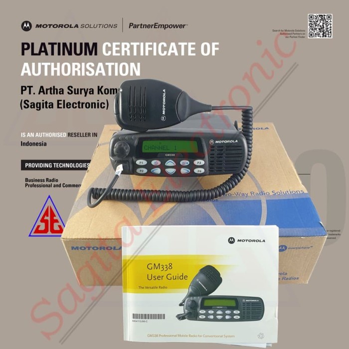 Bagus Rig Motorola Gm338 40W Uhf 403-438 Mhz Gm 338