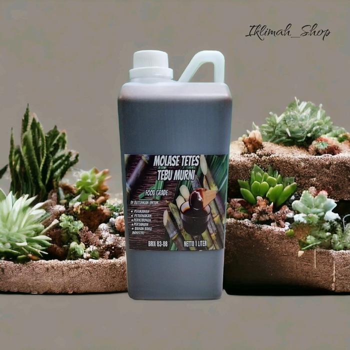 JTTOP" MOLASE TETES TEBU MURNI 1 LITER / MOLASE / MOLASES / TETES TEBU MURNI MOLASE ECO